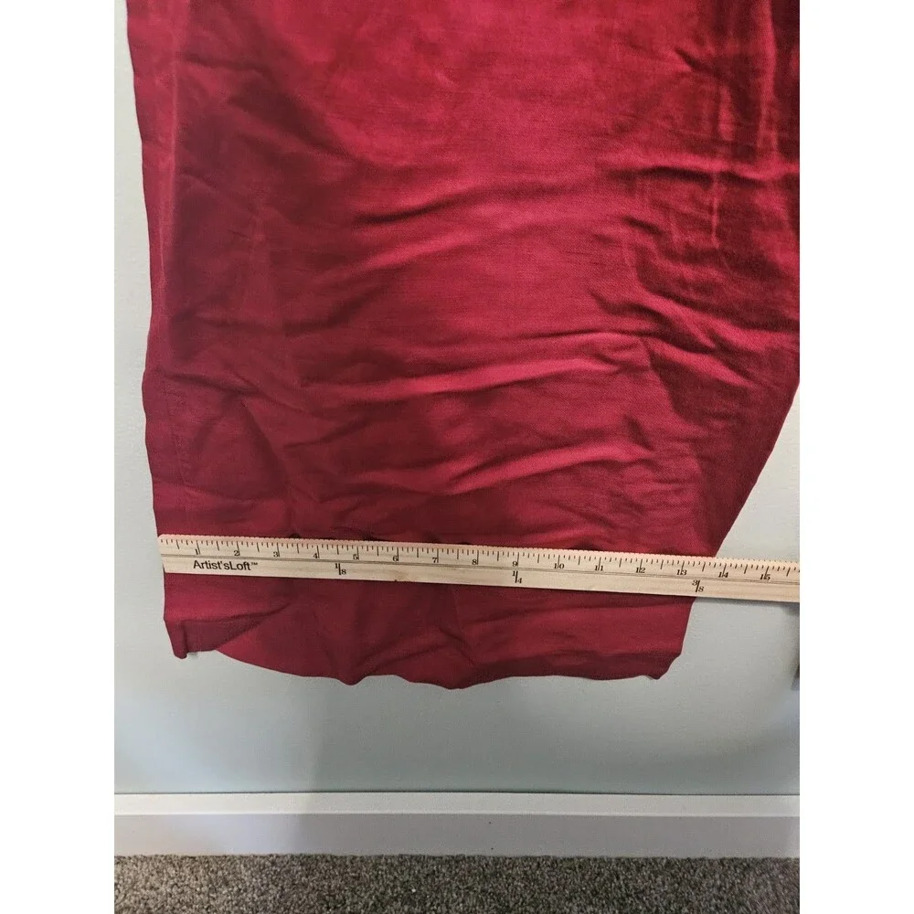 Sz S - MNG Mango Long Strapless Jumpsuit Red